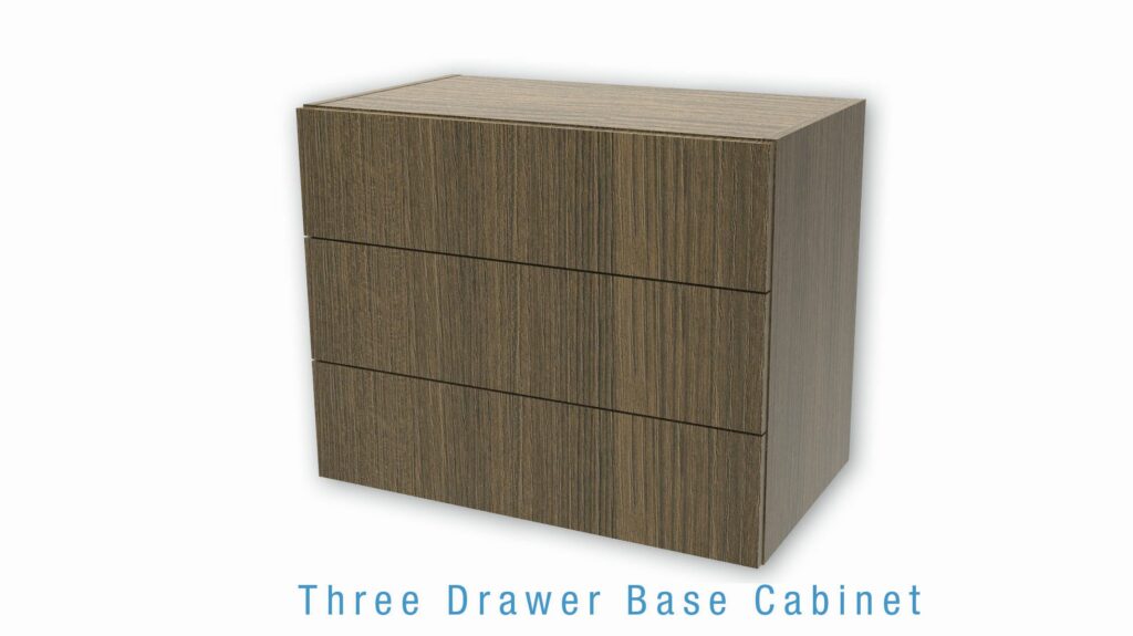 Three Drawer Base Cabinet