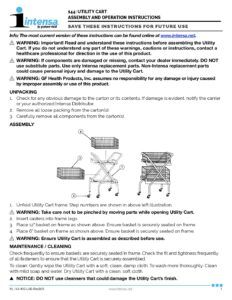 Multi-Purpose Cart Manual