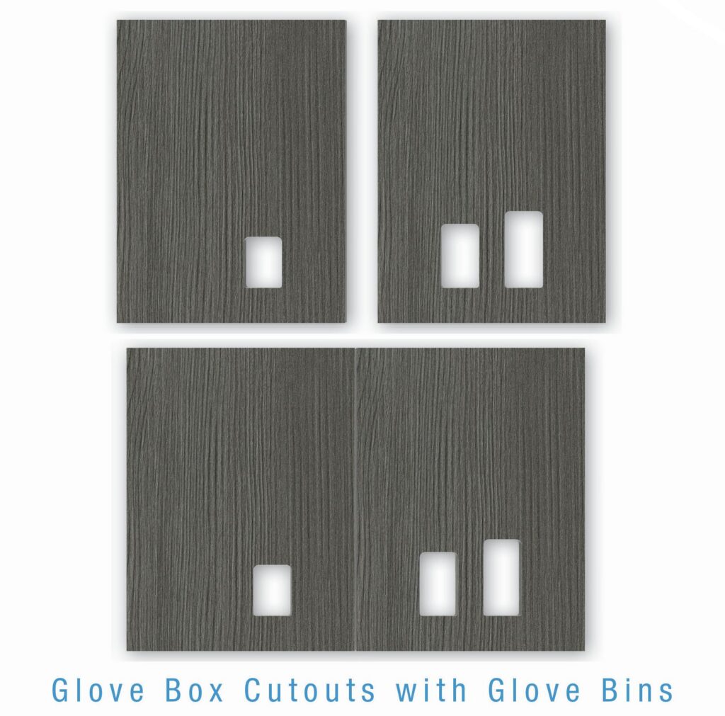 Glove Box Cutout Bins
