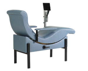 650-L1-T2-MA Blood Donor Chair with Manual Positioning, Legs, and Adjustable Arms and Monitor Arm
